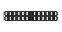 Неэкранированная патч-панель с угловыми портами, 48 портов, 19", 2U, категория 5e 